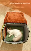 Casa de invierno para gatos, casa oculta para gatos, Habitats, perrera para interiores, cama para dormir para mascotas pequeñas, tienda de campaña para perros, camas y muebles - details 3