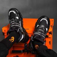Zapatos deportivos reflectantes de alta calidad para hombre, con cómodo forro de malla y cordones, para verano, primavera y otoño - details 7