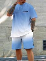 Conjunto casual de verano para hombre Camiseta de manga corta de moda urbana - details 2