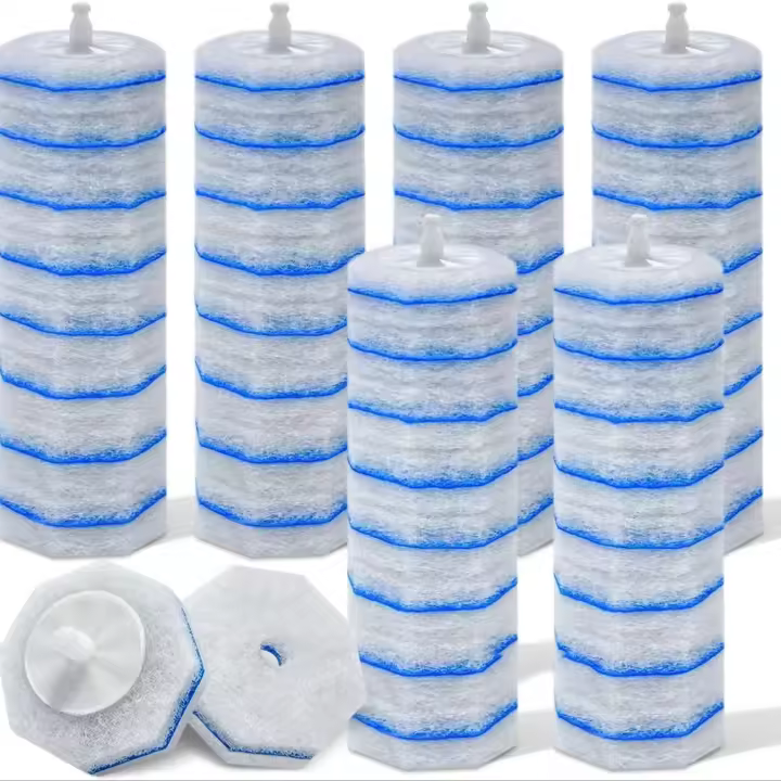 40 Piezas Limpieza De Inodoro Con Varita Desechable Compatible Con Escobas De Inodoro Clorox Cabeza De Escoba Para Limpieza Doméstica Material Plástico - 1