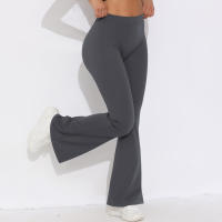 Hamidou-pantalones acampanados de Yoga para mujer, Leggings para Fitness, pantalones de cintura alta para levantar el trasero, pantalones de secado rápido para ciclismo y Fitness - details 26
