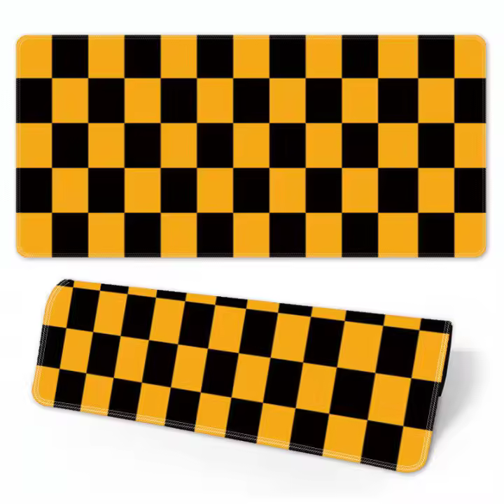 Alfombrilla de escritorio a rayas creativa, teclado, oficina, estudio, juegos, alfombrilla de ratón gruesa grande - 1