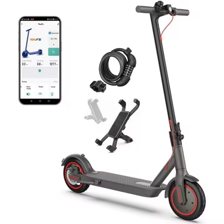 Monopatín de Deportes Plegable para Adultos Batería de Clase A de 10,4Ah Autonomía de 25~35Km - 1