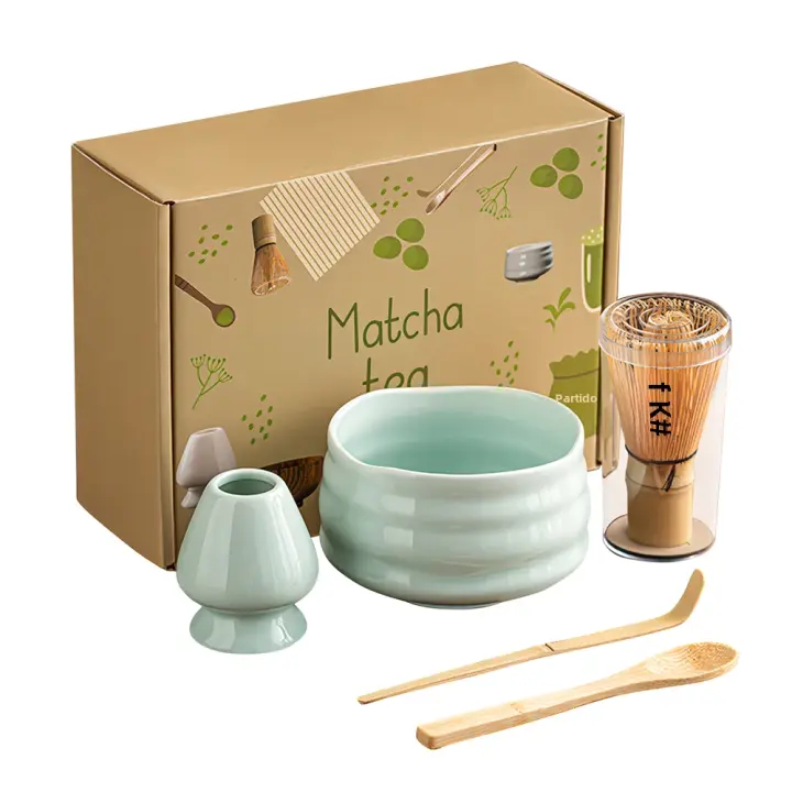 Juego de Utensilios Dispensadores de Té de la Dinastía Song, Herramientas para Té Matcha, Agitador de Té Matcha, Juego de Té Matcha Japonés Hyakumono Lee - 1