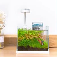 Caja de filtro de tanque de peces silenciosa, montado en la pared, 3 en 1, cascada, filtro de agua y oxígeno, flujo de agua ajustable externo - details 2