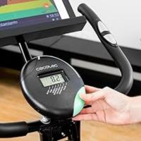 Bicicleta de Ejercicio Plegable Estática con Volante de Inercia Sistema Silence Fit, Sin y Con Respaldo, Manillar y Sillín Regulable, Pulsómetro, Pantalla LCD, Soporte para Dispositivos, Ruedas - details 16