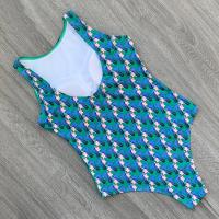 Traje de Baño de Una Pieza Impreso 2024 Talla Grande Push Up Estilo Vintage de Flor - details 41