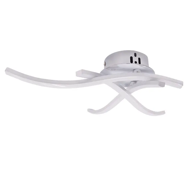 Lámpara de techo colgante LED, iluminación moderna de 18W, CA 85-265V, blanca/cálida, para dormitorio y sala de estar - 1