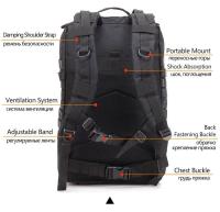 Mochila Táctica de 45L Paquete de Asalto de 3P para Sobrevivencia al Aire Libre - details 5