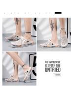 Sandalias con plataforma de camuflaje para hombre, zuecos con suela Eva, a la moda, para verano y exteriores - details 8