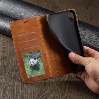 Funda tipo billetera fina de piel de ante para iPhone 11 12 13 14 15 16 Pro Max Mini XR XS 8 7 6s 6 Plus SE 2020 5S funda con tapa imán fuerte - details 2