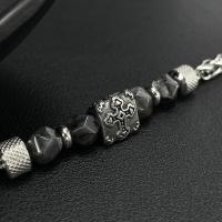 Pulsera cruzada de acero inoxidable para hombre – Pulsera minimalista de eslabones de cadena – Joyería de moda y versátil inspirada en el punk - details 6