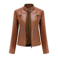 Chaqueta de cuero de imitación para mujer, abrigo de motociclista de moda, ropa de primavera y otoño - details 1