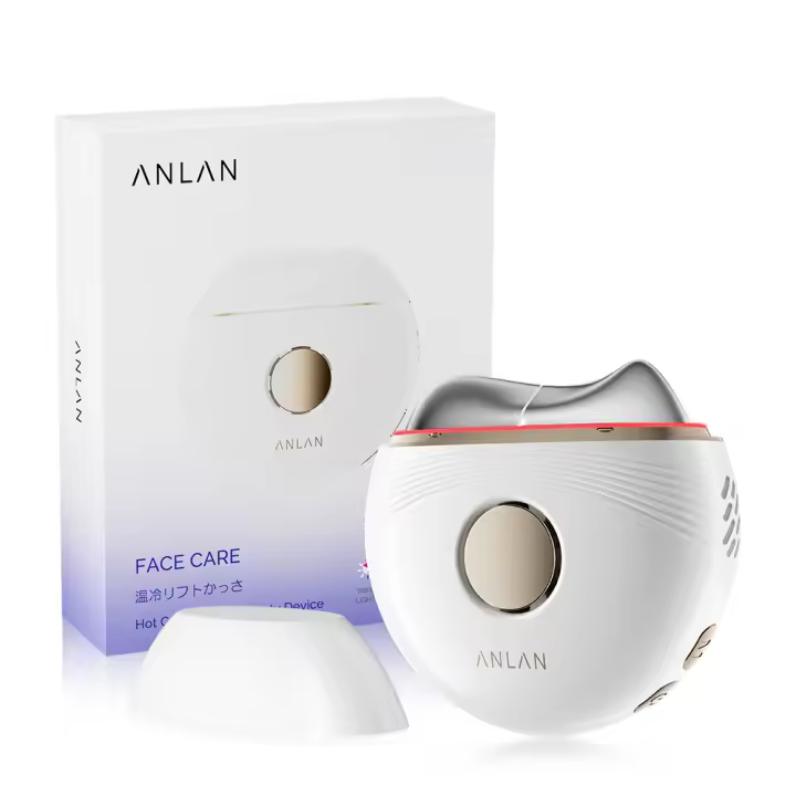 ANLAN Eléctrico Gua Sha Masajeador, Lifting facial EMS, Terapia de luz LED, Eliminar edema, Piel reafirmante, Compresa fría, Calefacción, Raspado corporal - 1