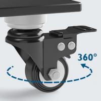 Soporte TV Ruedas para Pantallas de Plasma/LCD/LED de 30-70 Pulgadas hasta 40 kg, Soporte TV Suelo con 6 Ajustes de Altura Ajustable de Vidrio Templado de 3 Niveles, MAX VESA 600x400 mm - details 5