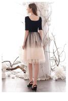 Vestido de noche con degradado de cielo estrellado, nuevo estilo de verano, vestido francés pequeño, de gama alta, elegante, pequeño y Popular - details 14