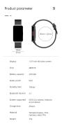 Reloj inteligente EP08, dispositivo con detección de frecuencia cardíaca y temperatura corporal, Modo deportivo, Compatible con sistemas Android e IOS - details 20