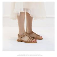 Sandalias Romanas Verano 2025 Nuevas Retro Huecas Planas Cómodas Zapatos de Playa Vie - details 5