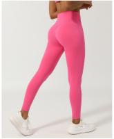 Pantalones de Yoga y Estiramiento de Nylon Color Natural Sin Línea T Leggings Deportivos de Secado Rápido Moda Casual para Mujeres - details 2