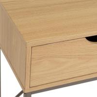 Consola con 2 cajones de Metal Blanco y MDF de 80x30x75 cm - details 25
