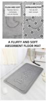 Rpet antideslizante para baño, rpet absorbente suave para puerta de terciopelo, decoración del hogar - details 0