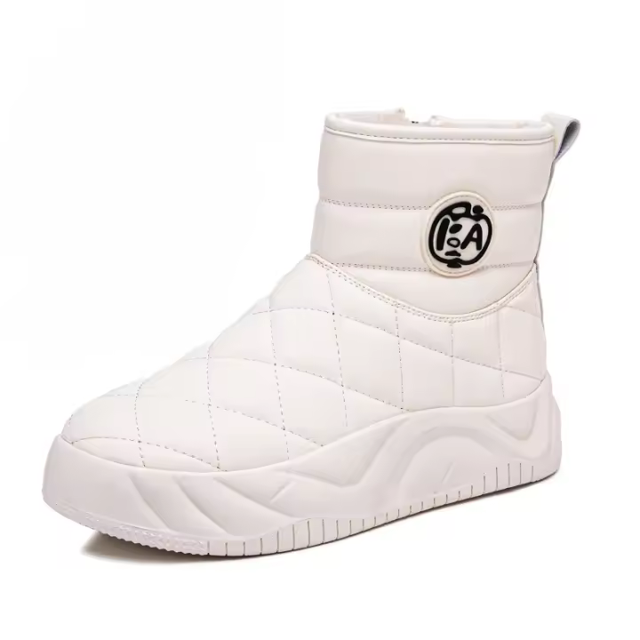 Invierno nueva moda terciopelo engrosado cálido uso exterior pan botas cortas - 1