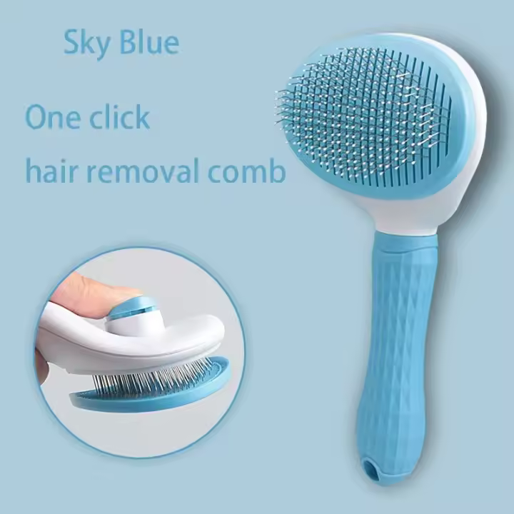 Cepillo de pelo para mascotas, peine para gatos, removedor de pelo para perros y gatos, herramientas de aseo - 1