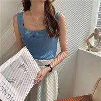 Top de Punto Zjaiss 2025 Camiseta Deportiva Casual para Mujer Cuello Redondo Lento Verano - details 22