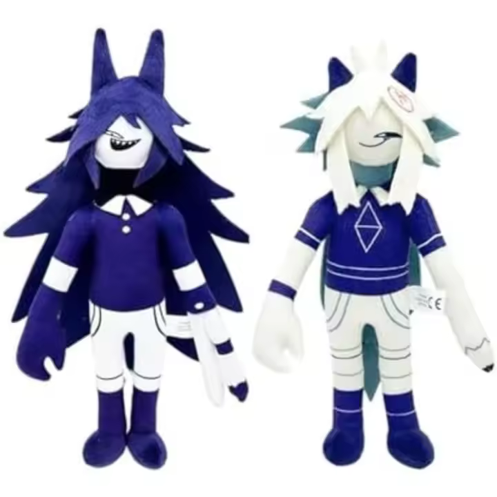 Nueva felpa de educación de papel fundamental, muñeca de peluche suave de juguete de peluche Miss Circle de 13 pulgadas, regalo de cumpleaños para fanáticos de los video (2 piezas) - 1