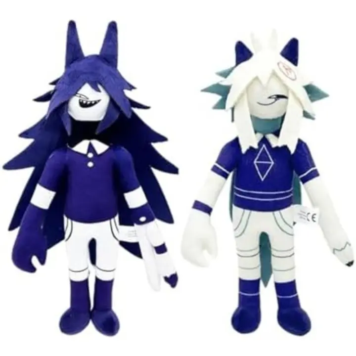 Nueva felpa de educación de papel fundamental, muñeca de peluche suave de juguete de peluche Miss Circle de 13 pulgadas, regalo de cumpleaños para fanáticos de los video (2 piezas) - 1
