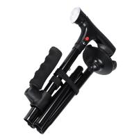 Bastón de Trekking telescópico, muletas plegables, bastón de senderismo, bastón de Metal para ancianos, bastón para caminar al aire libre, LED - details 4