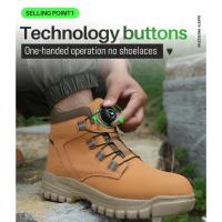 Botas de Seguridad Impermeables para Hombres Botas de Trabajo Indestructibles con Punta de Acero - details 5