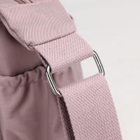 Bolso De Hombro Cruzado Para Mujer Impermeable De Nylon Estilo Moda Bolso Bandolera Con Solapa Cierre De Cremallera - details 6