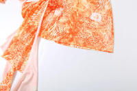 Viento 2025 Primavera/novedad de verano moda mujer Sexy hombro inclinado ahueca hacia fuera el Color contrastante impreso hacia afuera mochila vestido a la cadera - details 10