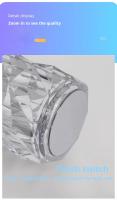 Luz LED Nocturna RGB Rosa Recargable 16 Colores, Lámpara de Mesa Táctil de Cristal, Cambia de Color para Tu Mesita de Noche, Decoración Navideña - details 6