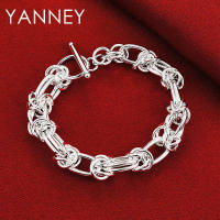 Pulsera de plata estilo hip hop para hombres y mujeres de 8 pulgadas de largo - details 0