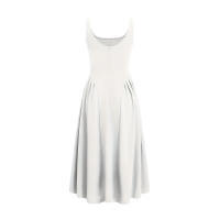 2025 verano nuevo diseño de nicho europeo y americano sentido primavera y verano nuevo vestido sin mangas de cintura sin espalda con cuello redondo - details 12
