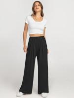 Pantalones de Moda para Mujer de Cintura Alta y Sólida Pantalones Anchos para Primavera Otoño - details 10