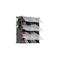 Zapatero, 24 Compartimentos (3 x 8) para 48 Pares, Armario Paneles de Plástico, para Dormitorio Sala de Estar, Recibidores, Negro, Modular, Estantería, 30 x 40 x 30 cm Cada Cubo - details 10