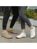 2025 nuevos zapatos cómodos y transpirables flyknit hombres y mujeres modelos casuales cabeza zapatos pareja interior fitness zapatos - details 5