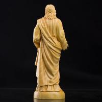 20cm tallado a mano tradicional hogar sala de estar decoración de iglesia boj tallado católico estatua de Jesús adornos - details 1
