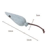 Xueer-juguete de peluche de algodón para gatos, tejido con hierba gatera, resistente a mordeduras, alivio de la dentición Molar, luchador interactivo para tiempo de juego para gatos - details 6