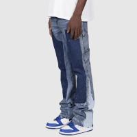 Jeans de Moda para Hombres 2025 Pantalones de Trabajo Elásticos con Parches de Denim de Capas - details 7