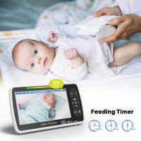 Monitor de bebé mejorado de 5 pulgadas, vídeo Pan-Tilt-Zoom con cámara y Audio, visión nocturna, rango de 1000 pies, sin WiFi - details 5