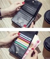 Cartera Corta para Mujer de Cuero PU Estilo Plaid con Hilo Cartera Pequeña con Cierre de Cremallera Bolsa para Tarjetas y Monedero Elegante - details 14