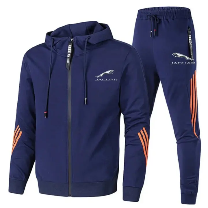 Traje Deportivo para Hombres Sudadera con Capucha Conjunto Casual de Moda - 1