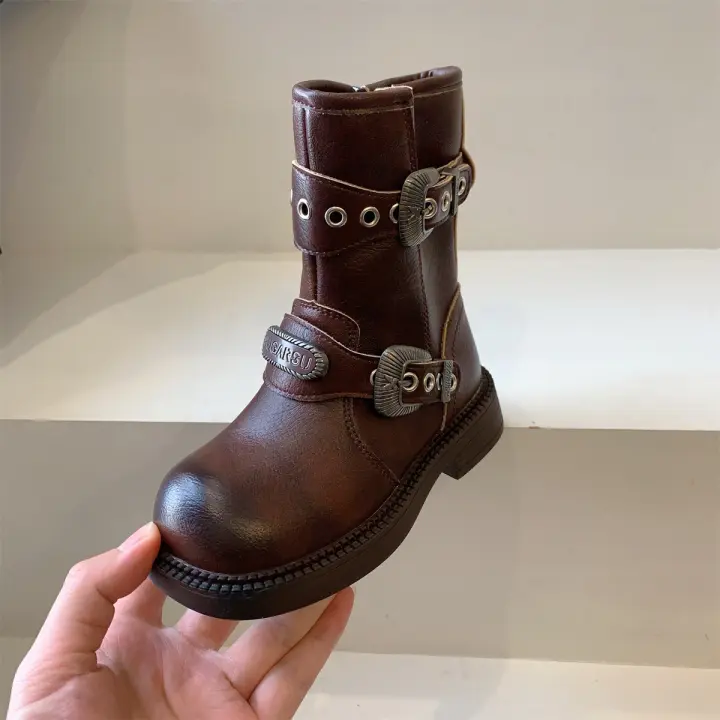 Botas de chica compañera de clase de celebridad de internet de nicho, botas medias - 1