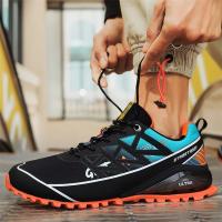 Zapatos de senderismo para hombre y mujer, calzado deportivo de cuero - details 15