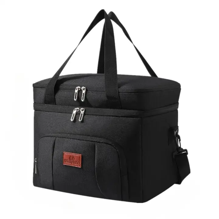 Bolsa Bento de doble capa grande Aislante térmico portátil para Picnic - 1
