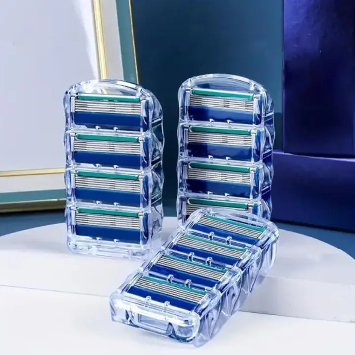 Blades Men, paquete de 12 recambios de cuchillas de afeitar para afeitadora, 5 antifricción - 1